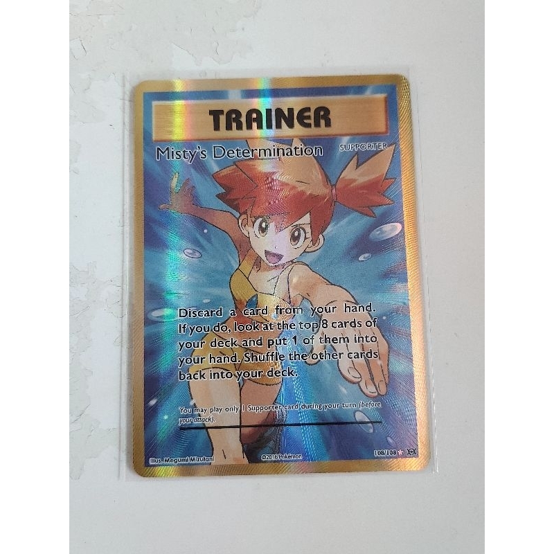 Pokemon misty determination full art trainer supporter evolution card |  Shopee Singapore