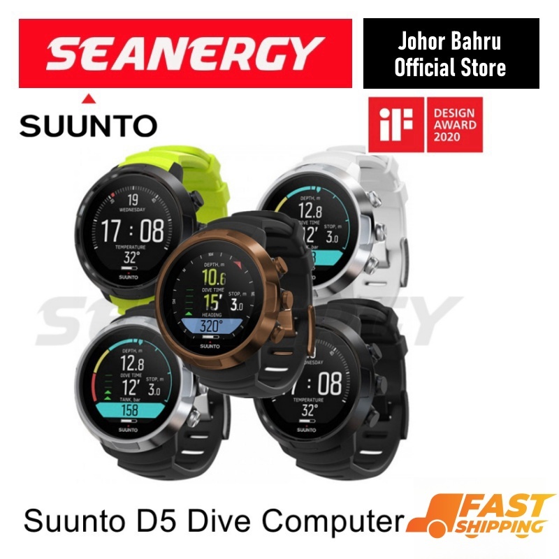 Suunto D5 Dive Computer Divecom for Scuba Diving Freediving Apnea Rechargeable Bluetooth Shopee Singapore