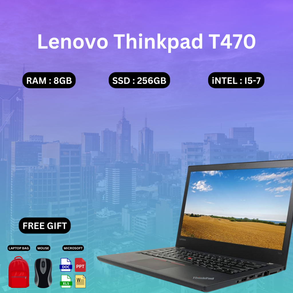Lenovo ThinkPad T470 i5 7th Gen, 14inch full HD , Wifi, Webcam, HDMI ...