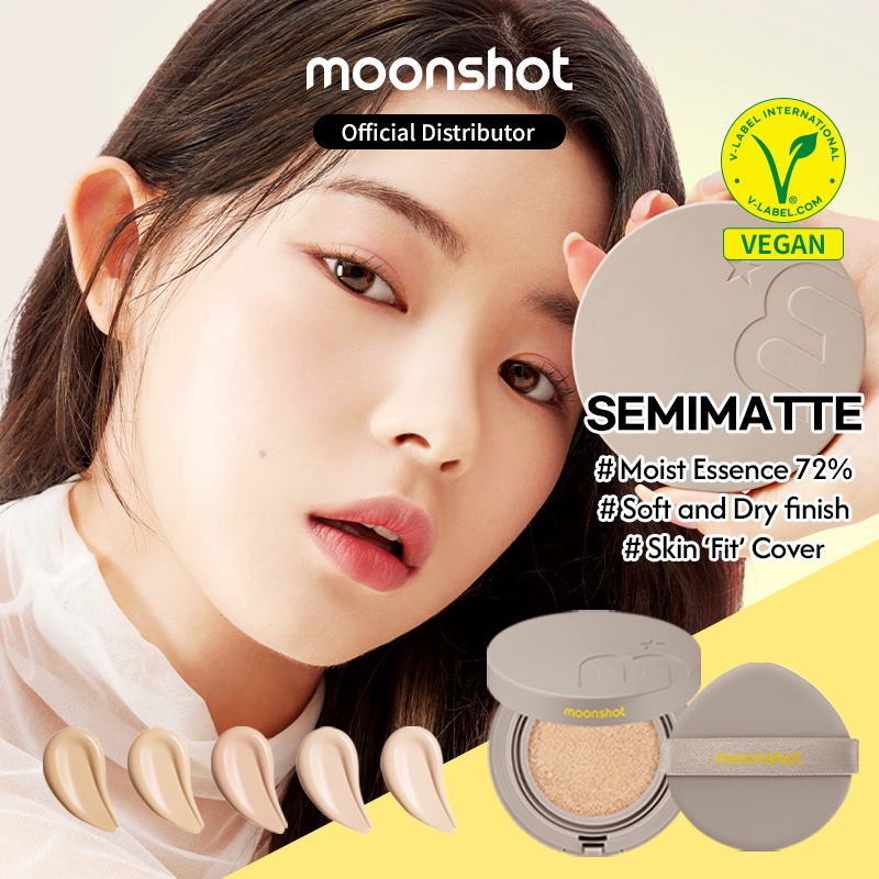 Moonshot Conscious Fit Semi Mette Cushion Foundation Spf43 Pa 12g Shopee Singapore 0615