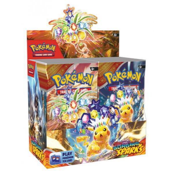 Pokemon SV8 Scarlet & Violet Surging Spark Booster Box Break 3BB (LIVE ...