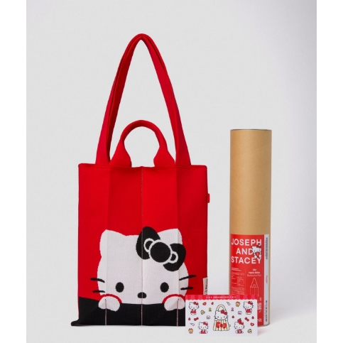 【JOSEPH&STACEY×Sanrio】Lucky Pleats Knit XM Lucky Pleats Knit XM Hello Kitty Barbados Red | JOSEPH AND