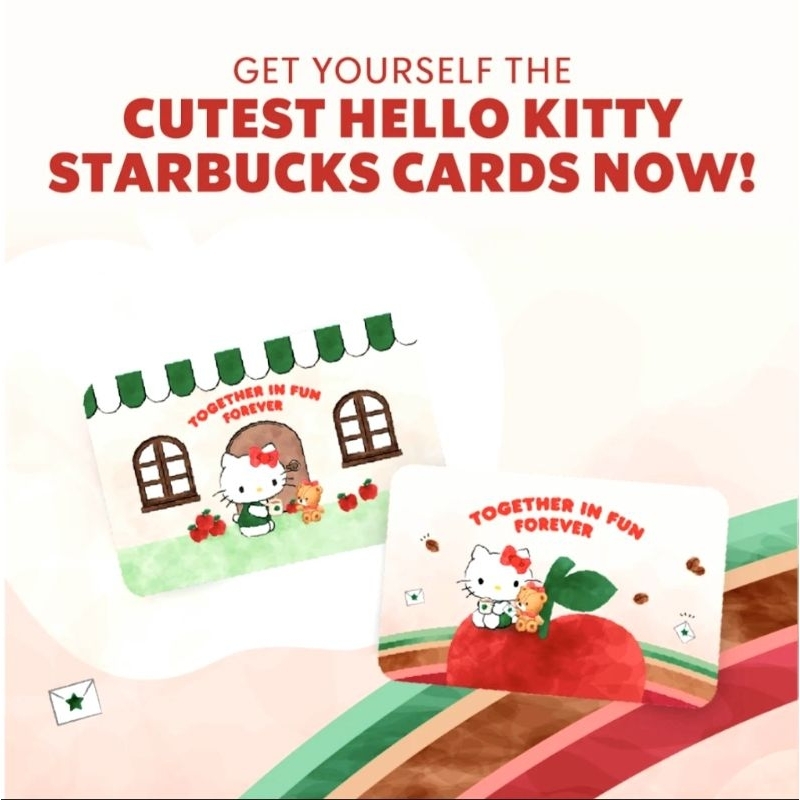 Hello Kitty Starbucks card limited edition 2024 collection coffee card