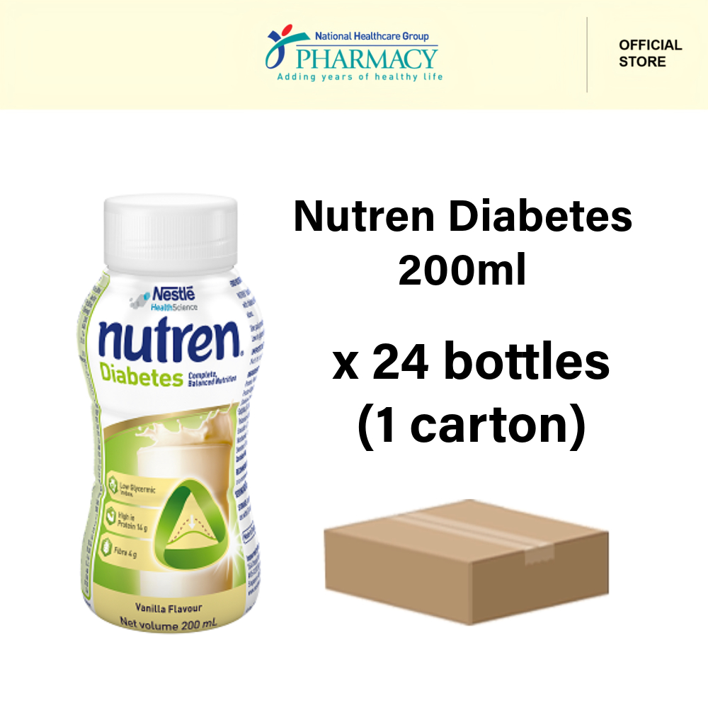 Nutren Diabetes 200ml x 24 bottles (Expiry Date: Apr 2025) | Shopee ...