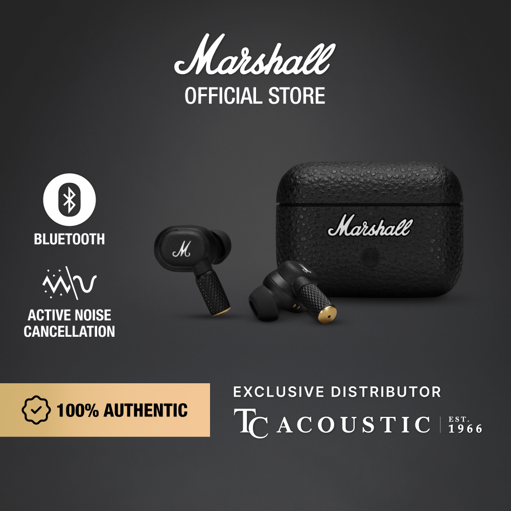 Marshall Motif II ANC True Wireless Earbuds w/ Bluetooth (Active Noise ...