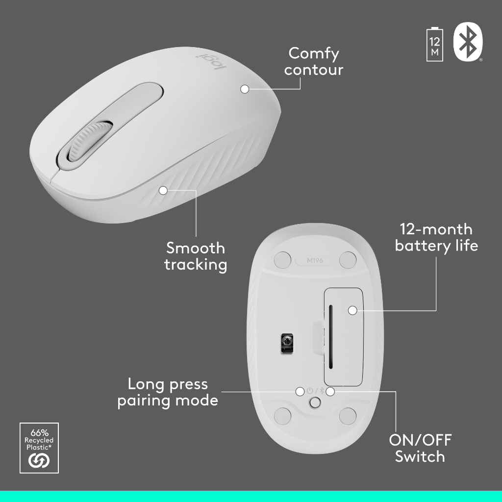 (Original) Logitech MK250 250 MK 250 Compact Bluetooth® Wireless Combo ...