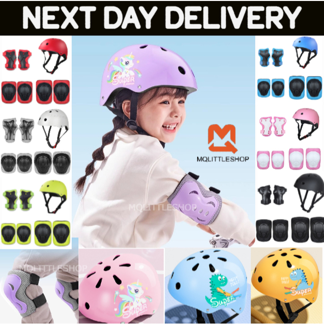 Pcs Gear set Kids Helmet for Bike Bicycle Scooter Sports