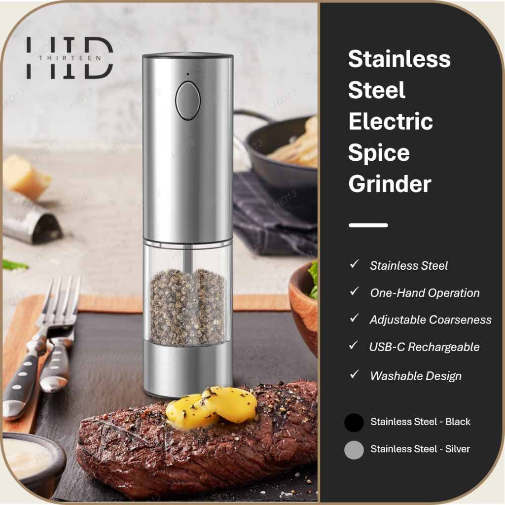 [SG Stock] Stainless Steel Electric Spice Grinder | Shopee Singapore
