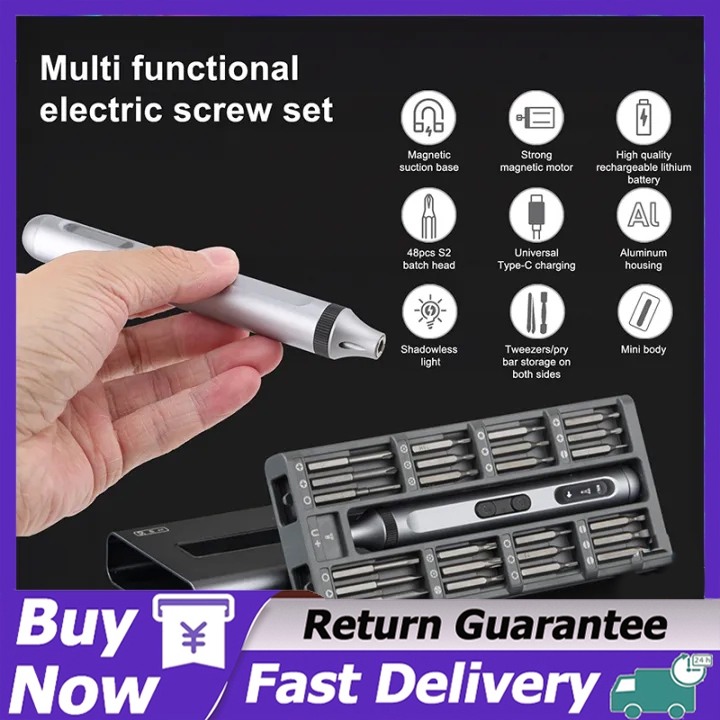 50-in-1 Precision Screwdriver Set Cordless Electric Screwdriver Repair ...