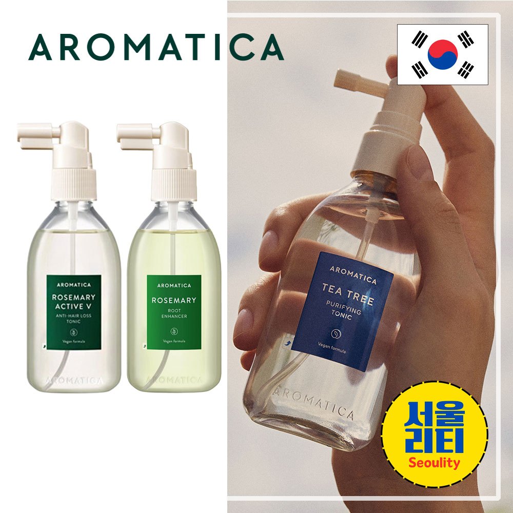 AROMATICA Hair Tonic 3 Types ( Rosemary / Tea Tree / Active V ...