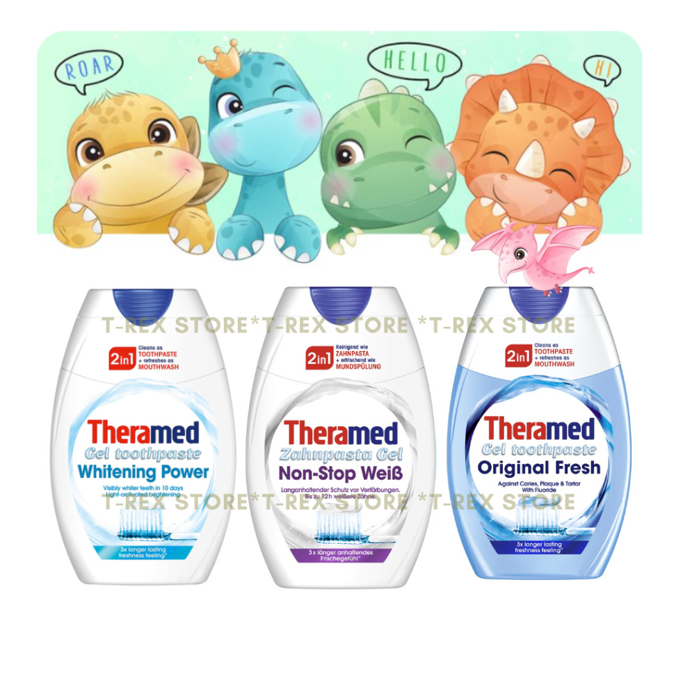 THERAMED 2-in-1 Gel Toothpaste, Cleans as Toothpaste, Refreshes as ...