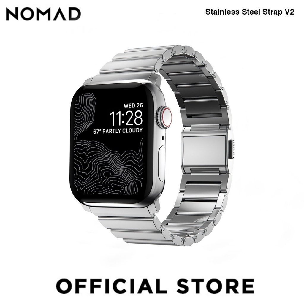 NOMAD Stainless Steel Band Metal Strap/V2 for Apple Watch Ultra 