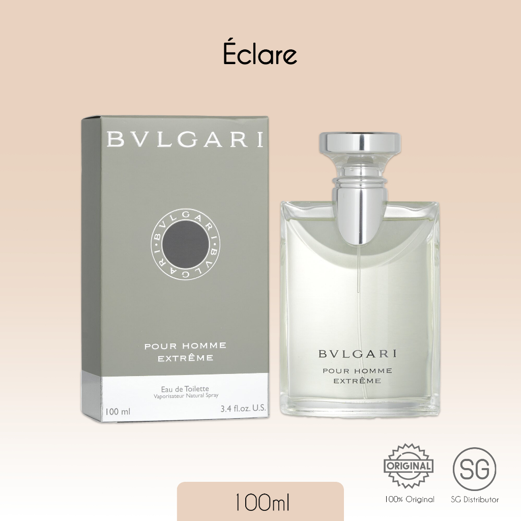 Bvlgari Extreme Eau De Toilette 50ml/100ml | Shopee Singapore