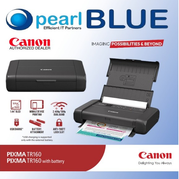 [FREE $40 NTUC voucher ] Canon Pixma TR160 | Wireless | Portable Inkjet ...