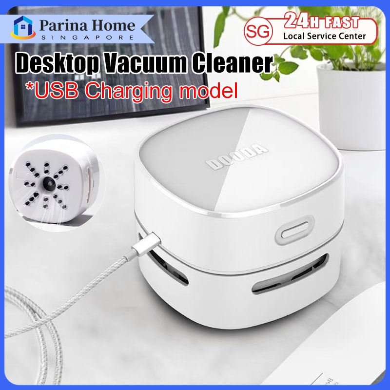 【SG】Portable Mini Desktop Cleaner Desk Vacuum Cleaner Dust Collector ...