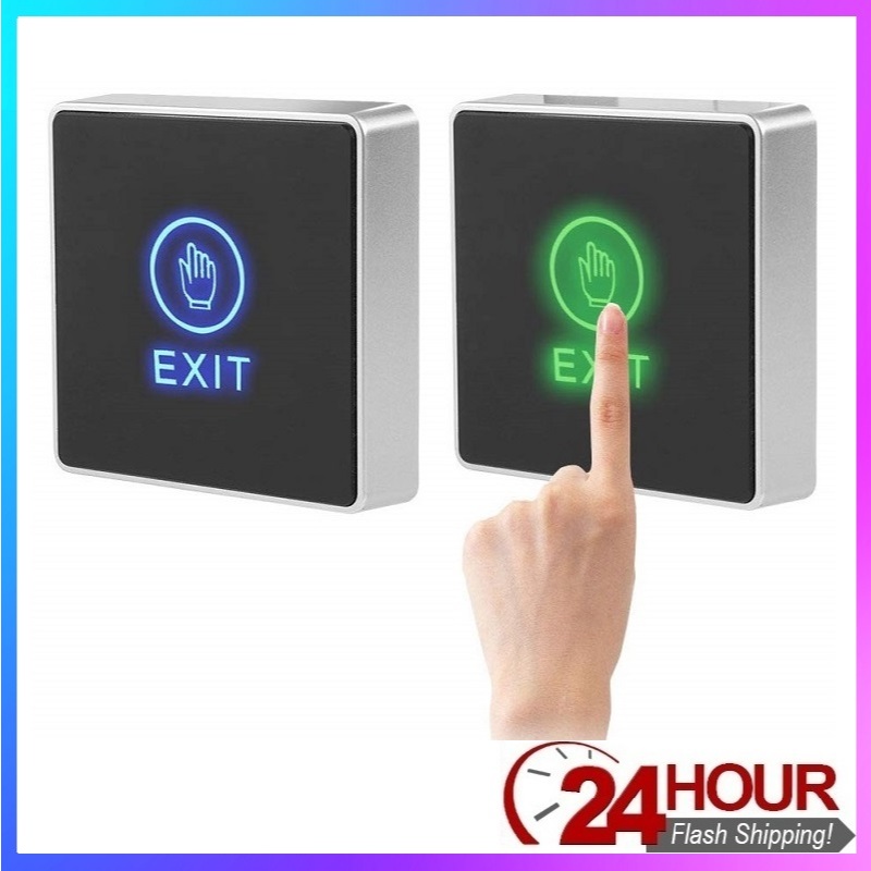 Door Exit Release Button Switch Panel LED Light for Door Access Control ...