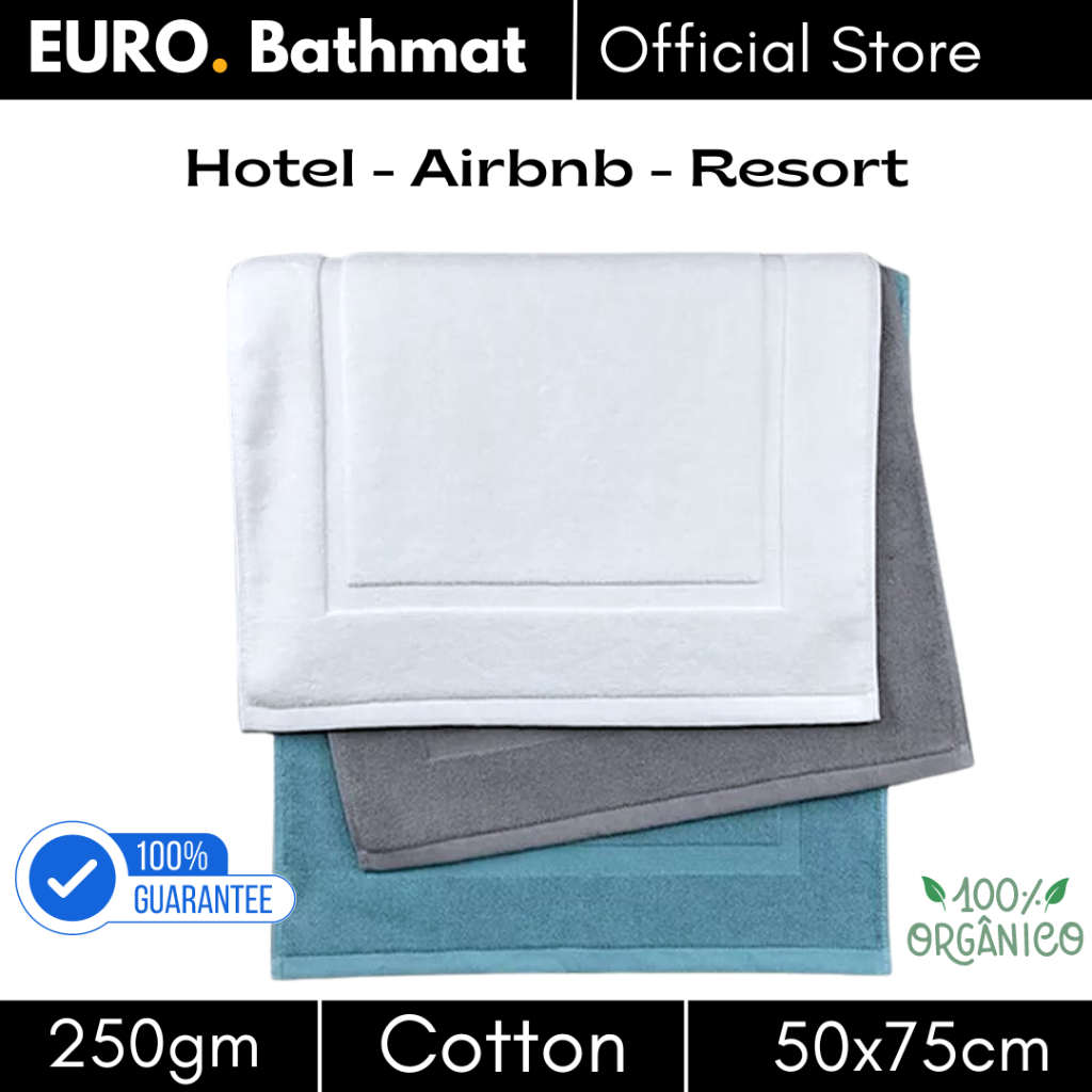 Bathmat 50x90cm Hotel Floor Mats Bathroom Carpet 100 Pure Cotton Bath