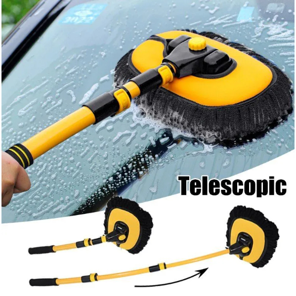 [SG SELLER] Car Wash Hand Mop Adjustable Telescoping Long Handle ...