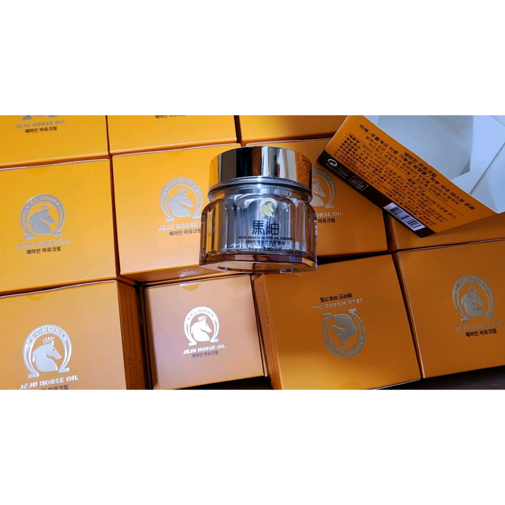 Jeju jemain cream 80g Premium horse oil cream , korean jeju/jeju
