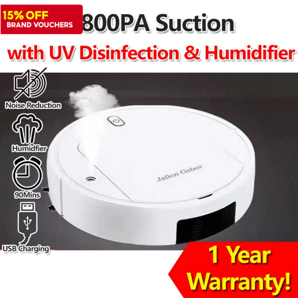 Automatic Cordless Smart Robot Vacuum Cleaner Humidifier