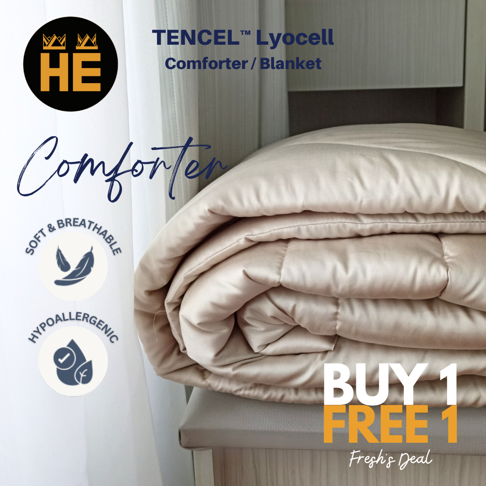 HE 🇸🇬 TENCEL™ Lyocell Summer Quilt Super Single Size 150x200cm Tencel