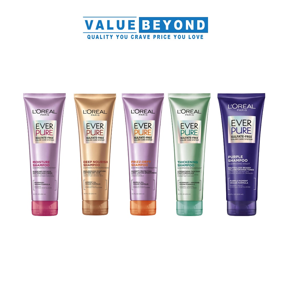 Loreal Ever Pure Shampoo 250ml / 200ml | Shopee Singapore