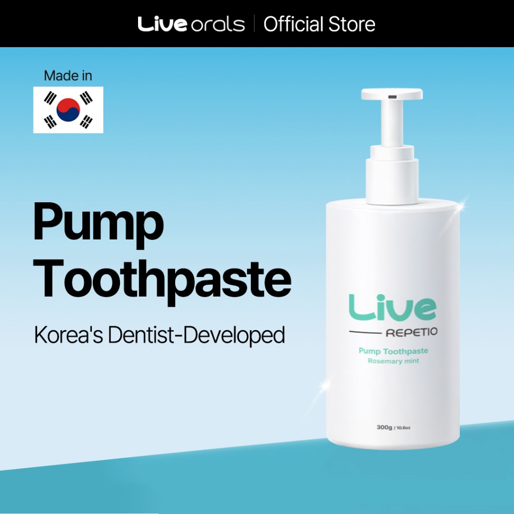 Repetio Premium Pumping Toothpaste 300g – Dentist-Formulated Daily Oral ...