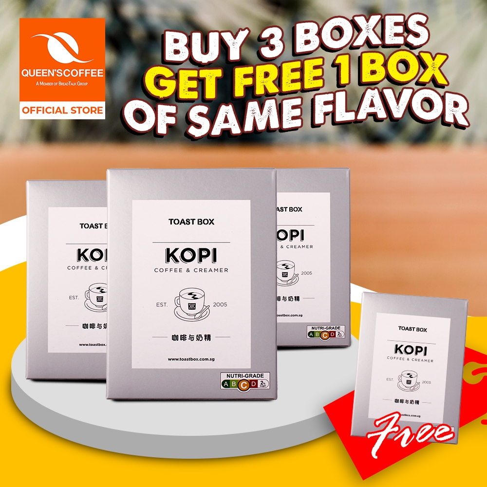 Promotion Upgraded[Toast Box] 3 Boxes + 1 Box Free Toast Box Kopi