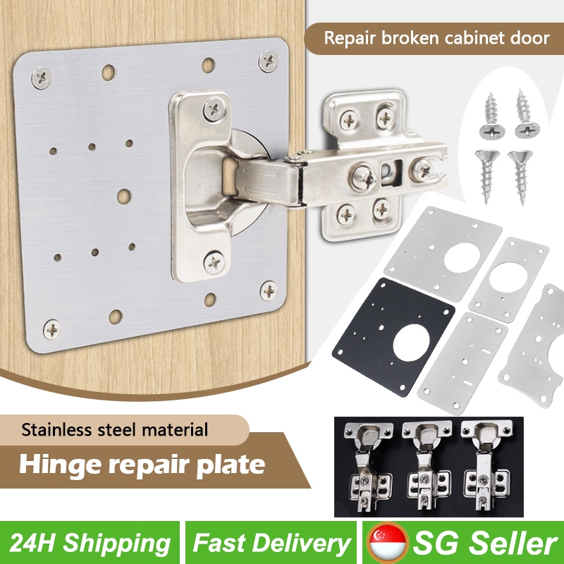 Soft Close Cabinet Hinge Stainless Steel Anti-rust Cabinet Repair Plate ...