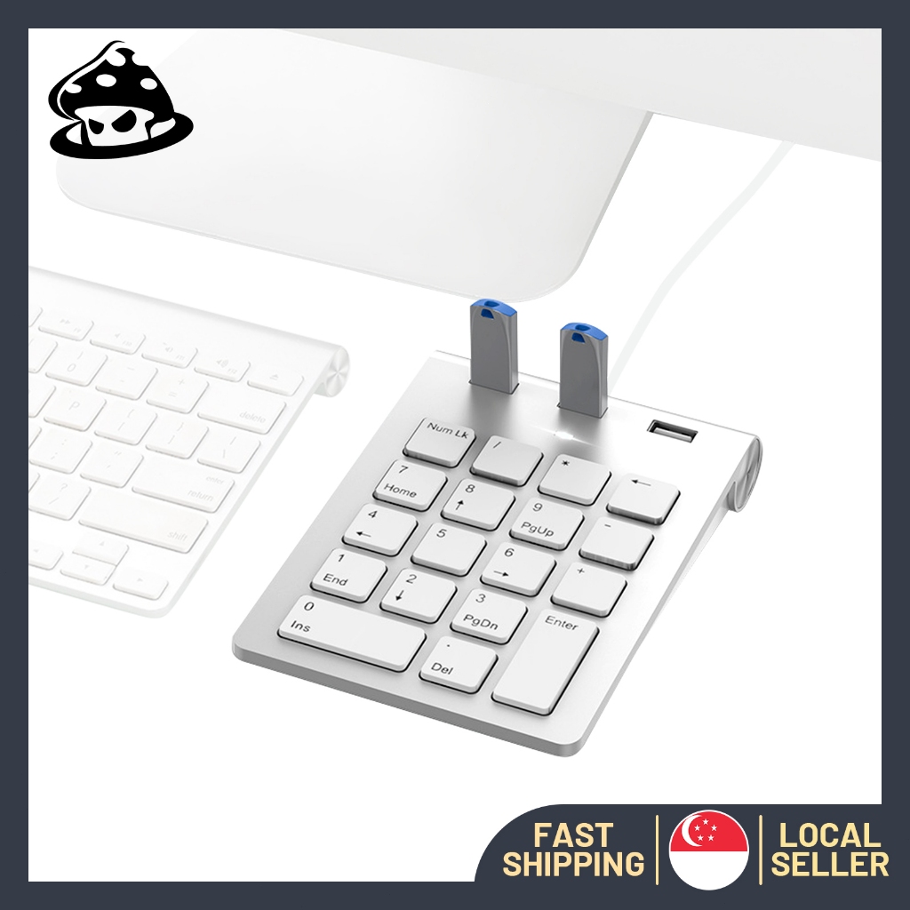 [ SG Ready Stock] Wired Keypad Mini USB Numeric Pad With 3 Docking ...
