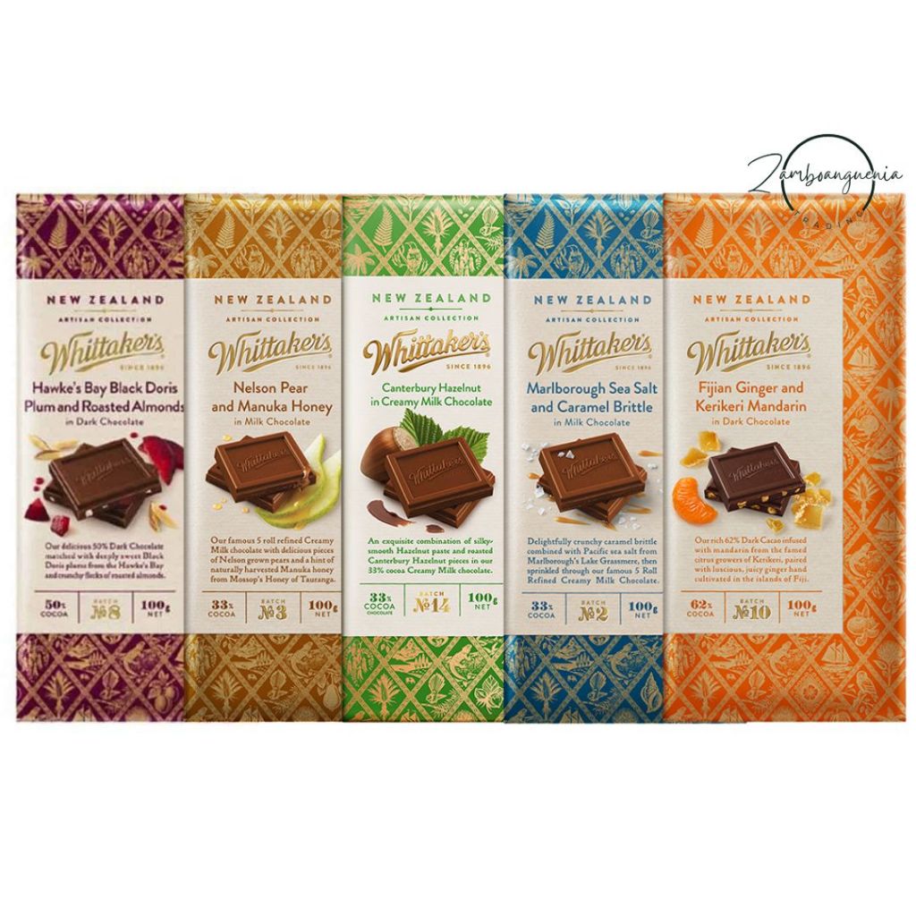 WHITTAKER'S Artisan Collection Chocolates (5 Assorted Variants) (100g ...
