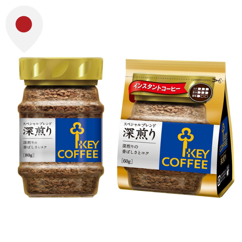 [Key Coffee] Instant Coffee Special Blend Deep Roast Bin 80g/ Refill ...