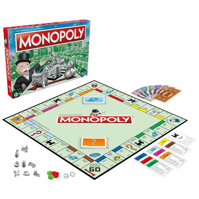 Monopoly Board Game Classic UK Edition, Fast-Dealing Property Trading ...