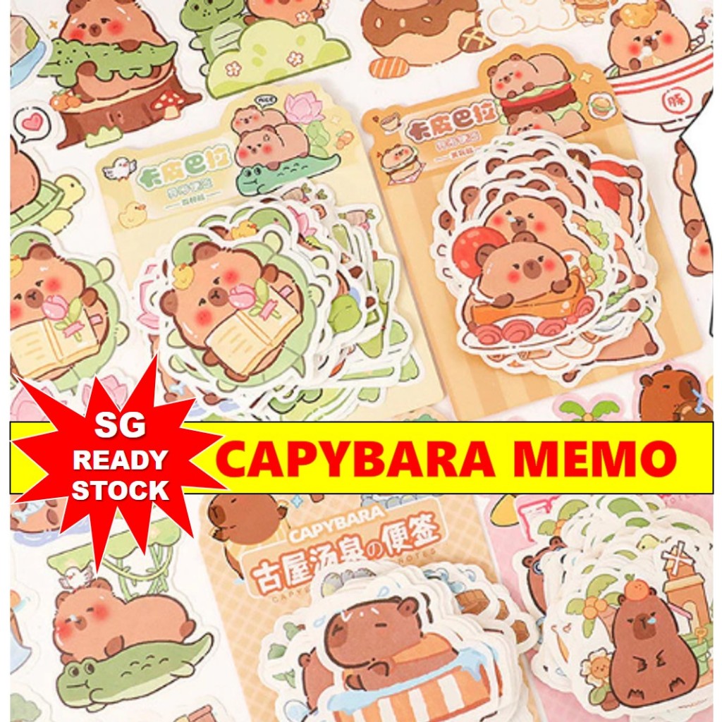 [SG Ready Stock] Capybara 100 Sheets Paper Memo Non Adhesive Cute ...