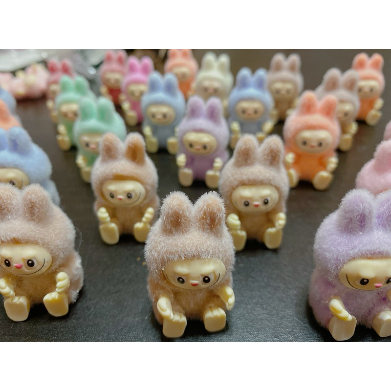 SG Flocking Mini Labubu Doll V1 V2 [NON popmart] | Shopee Singapore