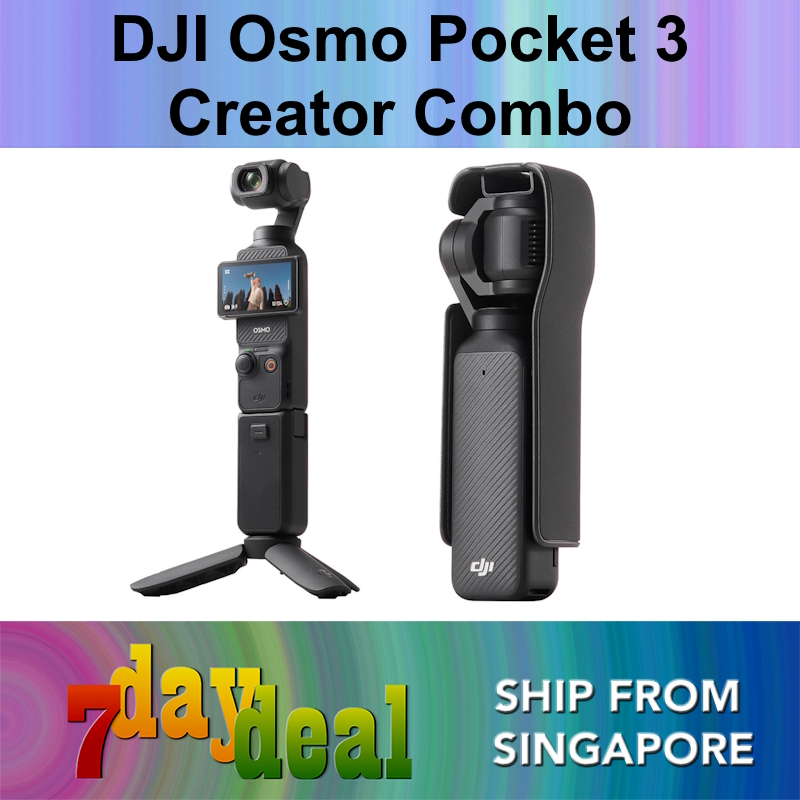 DJI Osmo Pocket 3 Creator Combo Gimbal Video Camera (Stand