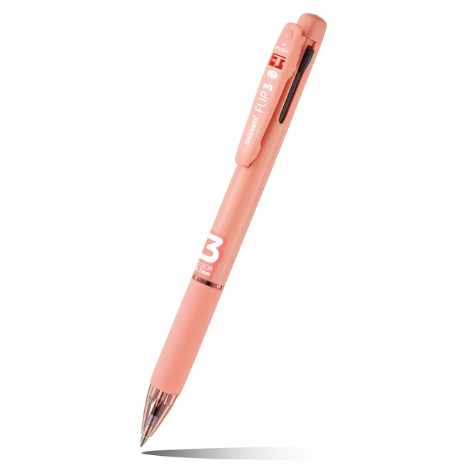 MONAMI Flip3 Tri-Color Multi 0.38MM, 0.5MM, 0.7MM Ballpoint Pen
