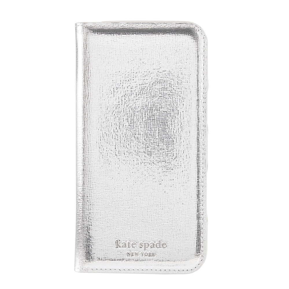 Kate Spade New York iPhone 16 Pro 16 Pro Max Metallic Silver Wallet Folio Case Shopee Singapore