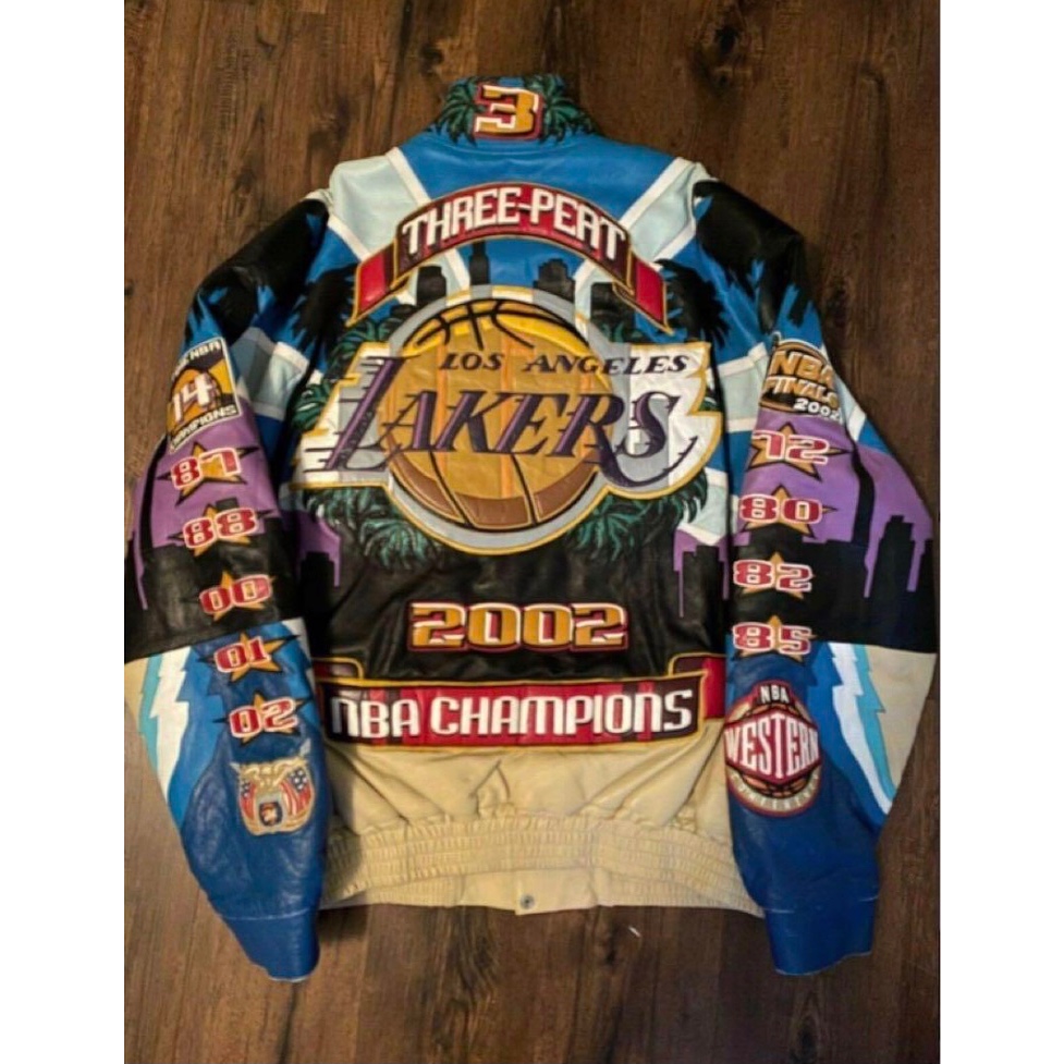 jeff Hamilton NBA Lakers jh design NBA Lakers jacket champion 2002 Shopee Singapore