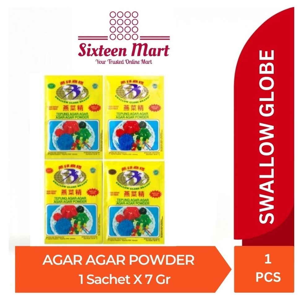 SWALLOW GLOBE Agar-Agar POWDER 1 Sachet x 7 gram (SG) | Shopee Singapore