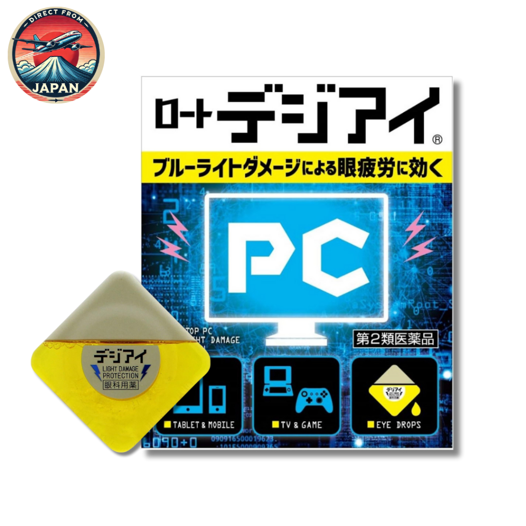 ROHTO Digi Relief Eye Drops Light Damage Protection 12ml (Direct From