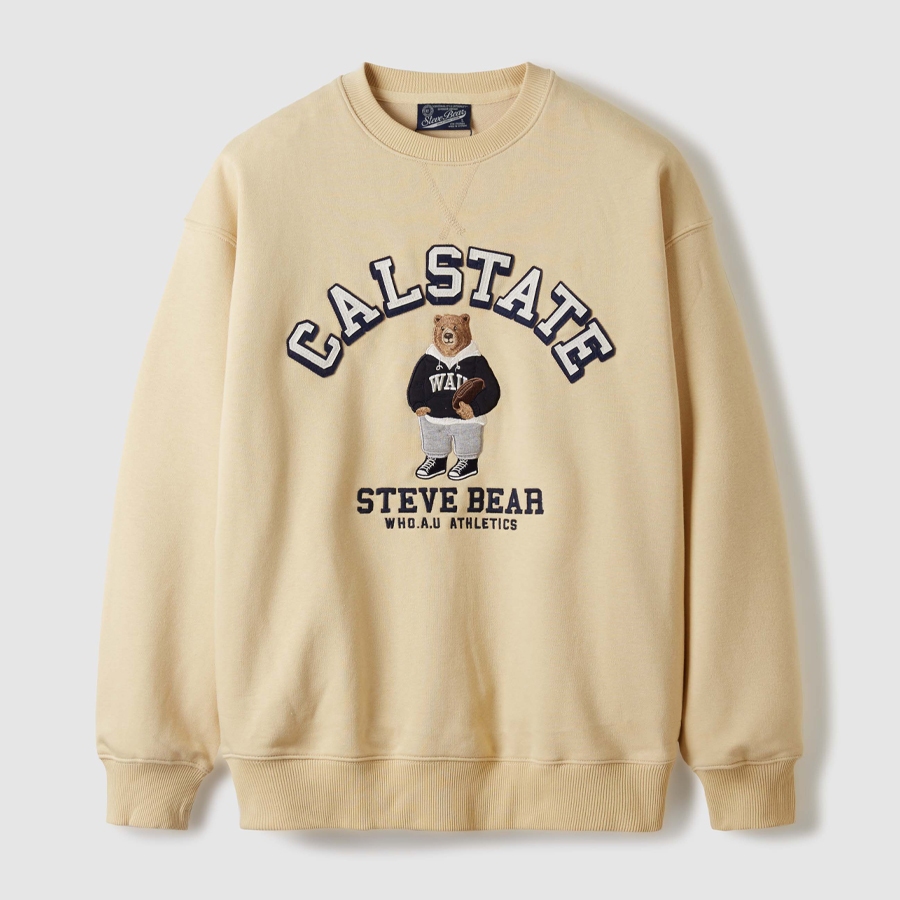 WHO.A.U] Steve Patch Sweatshirt ｜WHMWE3923U | Shopee Singapore