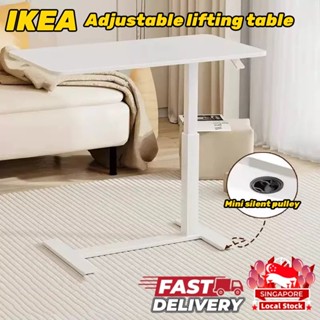 IKEA Height Adjustable Mobile Desk Laptop Study Table Desk Rotating Shopee Singapore