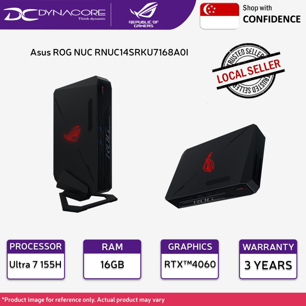 Asus ROG NUC 760 RNUC14SRKU7168A0I (90AS0051-M00020) Complete Set ...