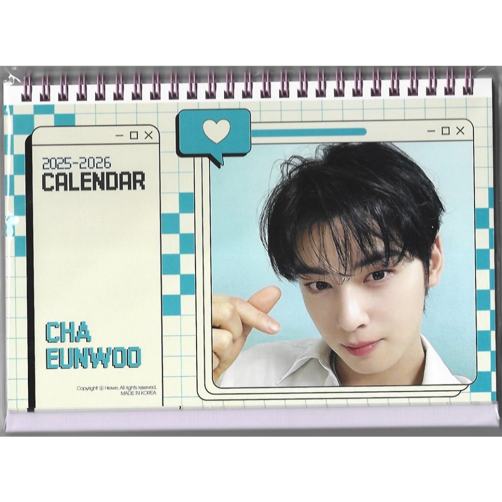 Cha Eun Woo [ASTRO] Photo Calendar 2025 & 2026 KACTOR/KPOP 2024.08