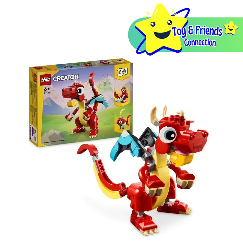 LEGO Creator 31145 Red Dragon 3in1 Animal Toy Set (149 Pieces) | Shopee ...