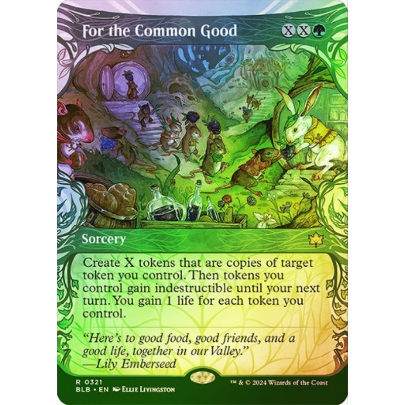 MTG Bloomburrow - For the Common Good Showcase Foil | Shopee Singapore