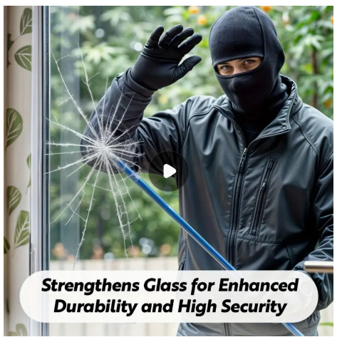 2/4mil Clear Window Security Film - Self-Adhesive Anti Shatter Glass ...