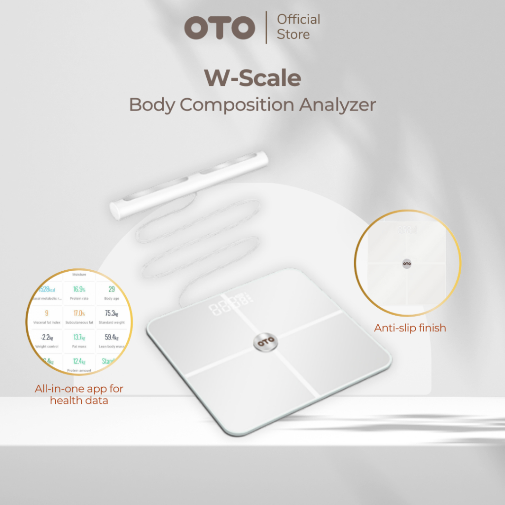 OTO Official Store OTO W-Scale WS-010 Weighing Scale Body Composition ...