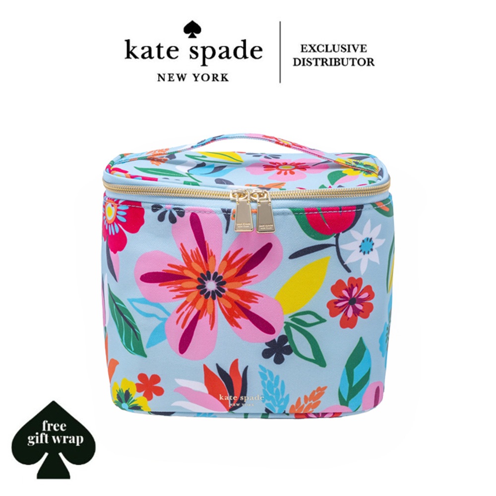 Kate Spade Stationery Multi Purpose Insulated Lunch Tote Travel Cosmetic Lunch Thermal Bag Safari Floral Shopee Singapore